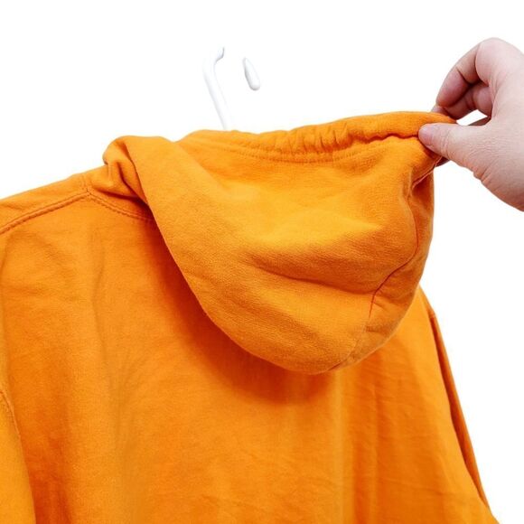 2/$20 Y2K Plain Orange Hoodie Top Size: M - Picture 4 of 6